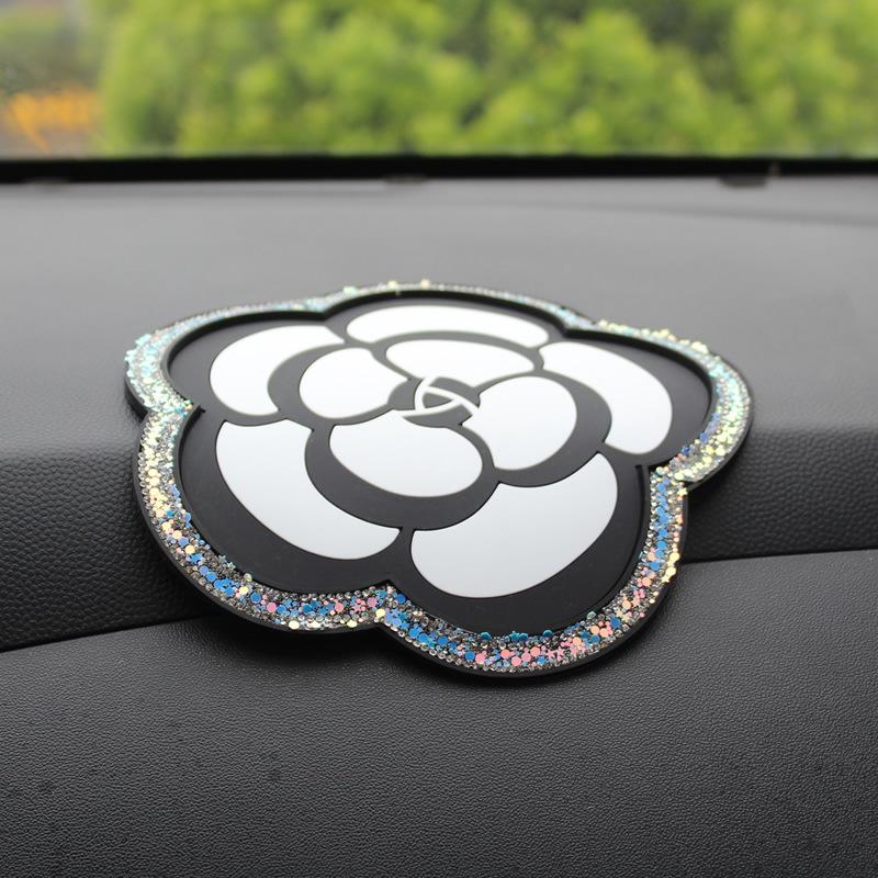 Diamond Mountain Camellia Carter Circuit Anti-Slice Cathema Creative Jewelry Silicon Car Products