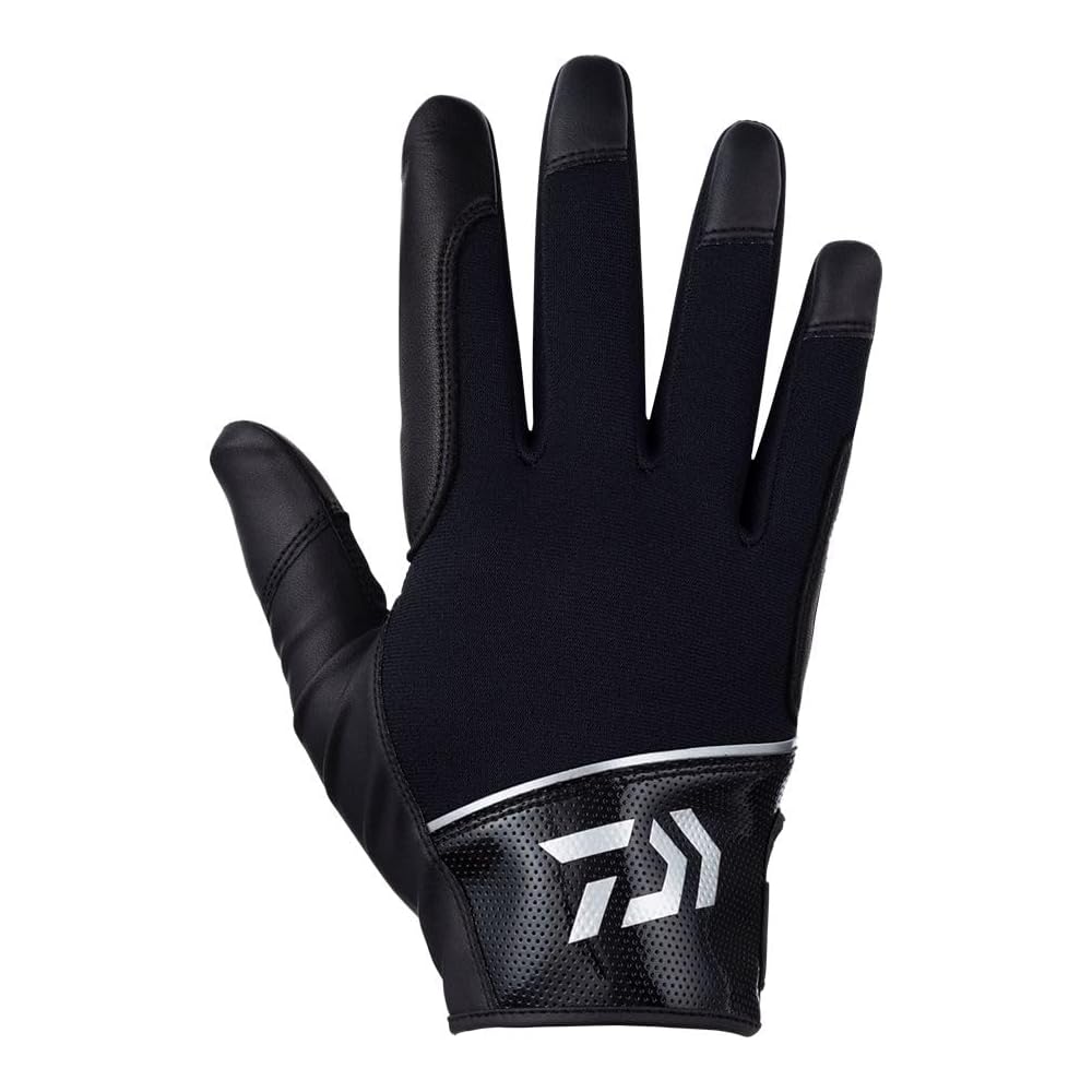 Daiwa DG-7223W Offshore Cold Weather Gloves Black Silver XL Fishing Gear