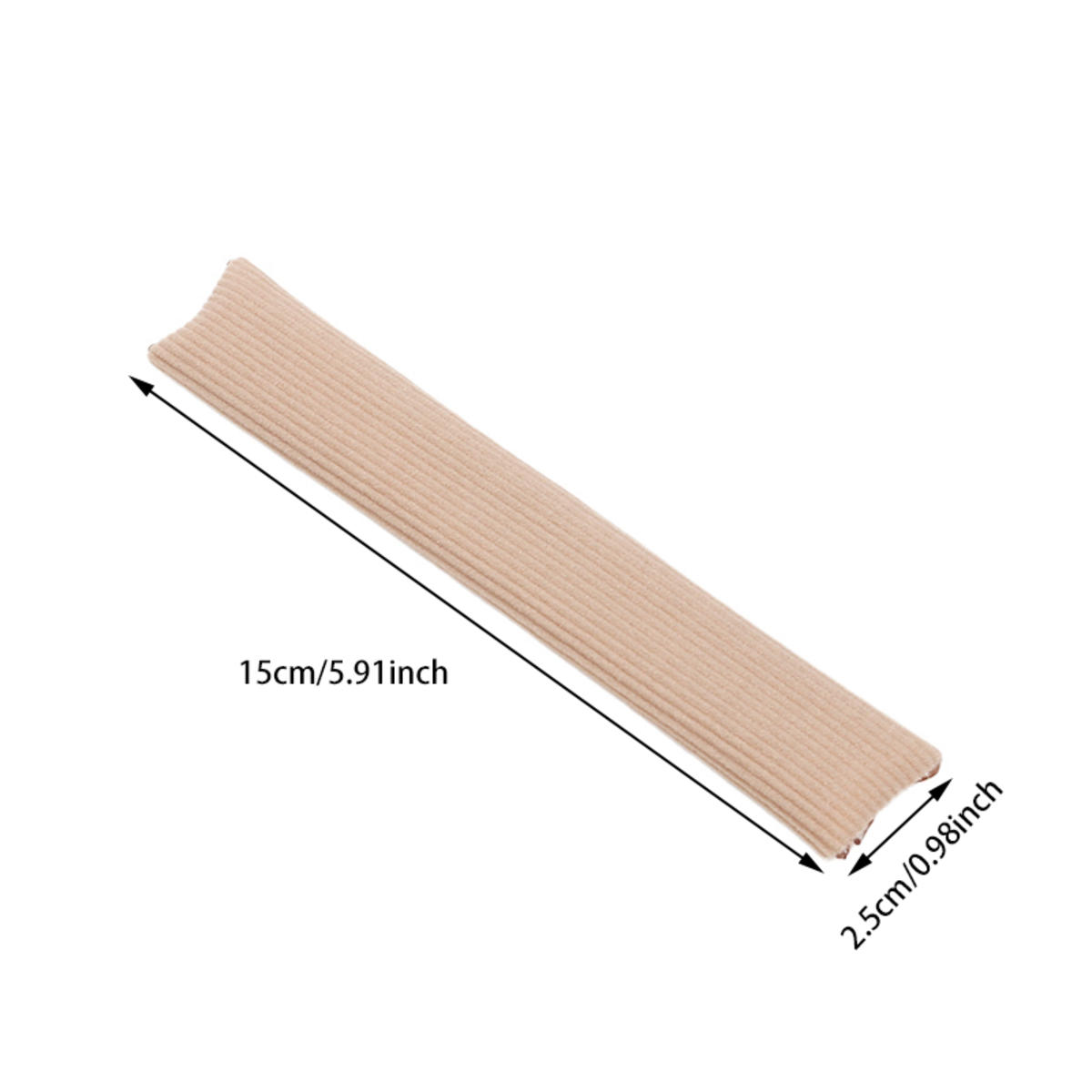 

Розрізний гелевий захисний напалок для пальців ніг, еластичний силіконовий захисний чохол для пальців, трубка для захисту пальців ніг, зменшення болю, набір захисників для ніг M тілесний