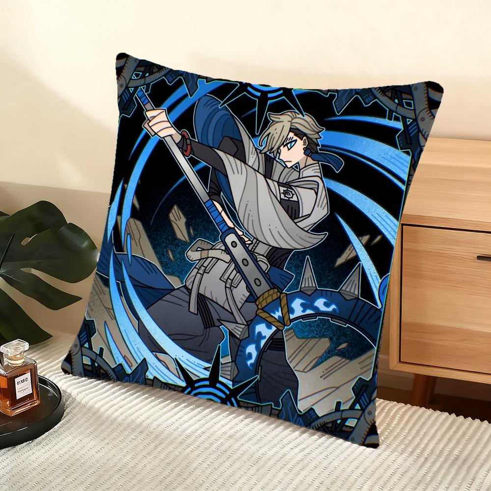 Anime G-Gachiakuta Cushion Cover Soft Short Plush Pillow Cover Smooth Cozy Texture Aesthetic Cushion Case Home Decor