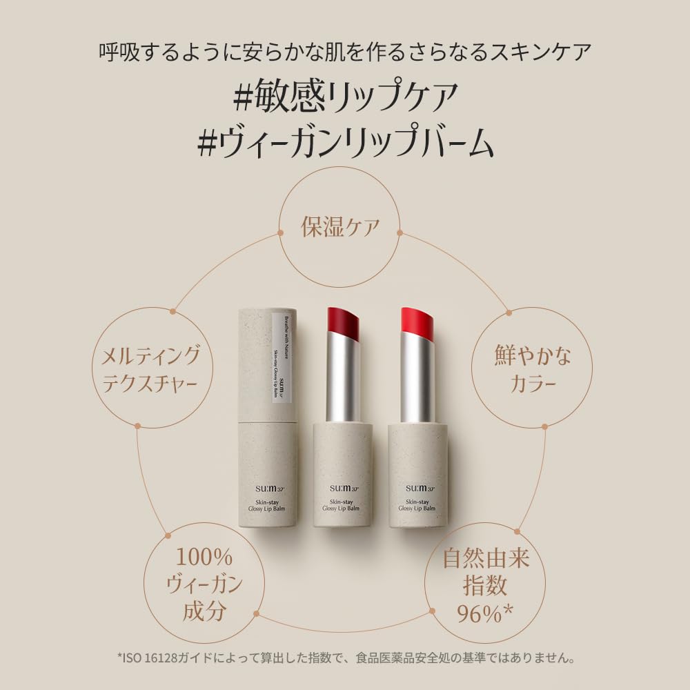 Glossy Lip Balm [sum37°/Sum37°] Skin-stay #Coral 5.5g