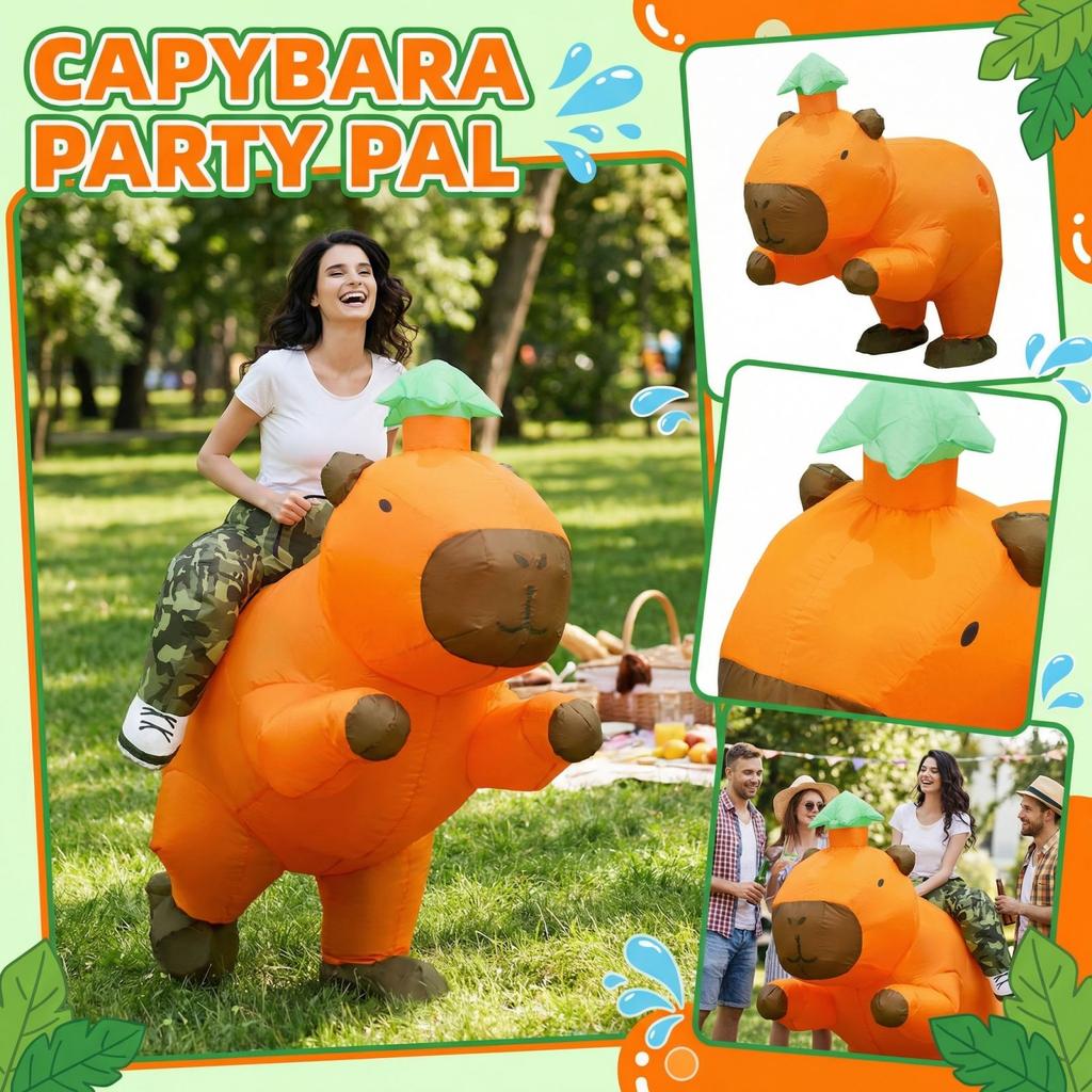 Funny Animal Cosplay Outfit - Cosplay Costume Inflatable,for Home School Halloween Carnival Birthday Holiday Theme Party Friend Gatherings