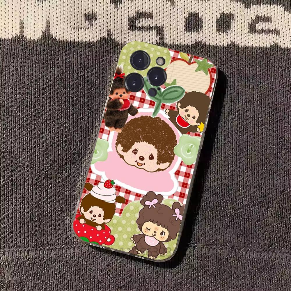 Cute Monchhichis Phone Case For iPhone17 16 15 14 13 12 11 Pro Xs Max Mini Plus Antislip Shockproof Hard