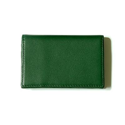 Porta-cartões de visita elegante em couro bovino preto, porta-cartões, porta-cartões, porta-cartões de crédito, verde Masculino Feminino NSL-2403