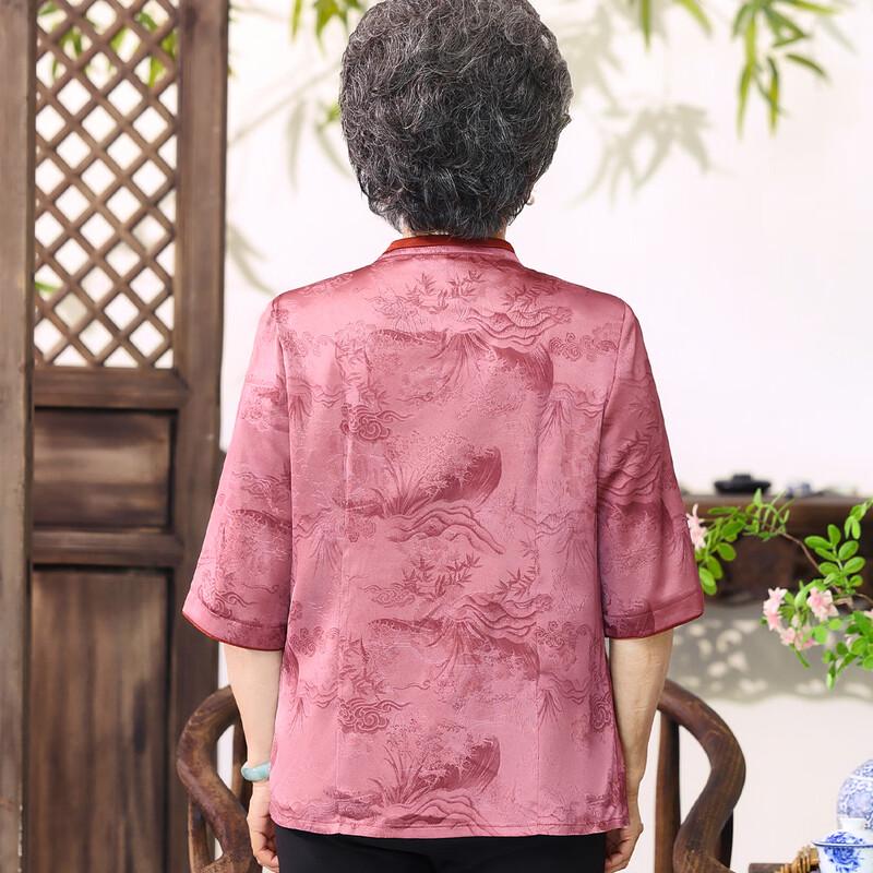 Neue Sommerbluse im chinesischen Stil für ältere Frauen