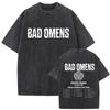 Washed Vintage Bad Omens Do You Feel Love Tour  Tshirt Men Women Clothing Yk Retro Rock Gothic Metal T Shirts Streetwear