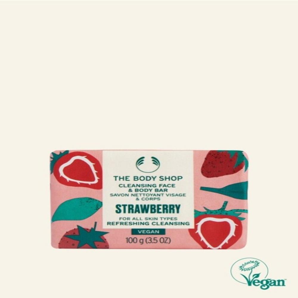 Клубничное мыло для очищения лица и тела 100 г (Мыло)