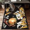 Brazilian Football Star Rug for Living Room, Game Rooms, Office, Bedroom, Office Floor Mat Playful Design, fan gifts Christmas decor