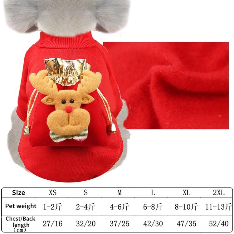 2025 Hoodies Dog Clothes Pet Cat Christmas Winter Sweatshirt Chihuahua Dog Coat Clothing Winter Pet Puppy Clothes Vest Jacket