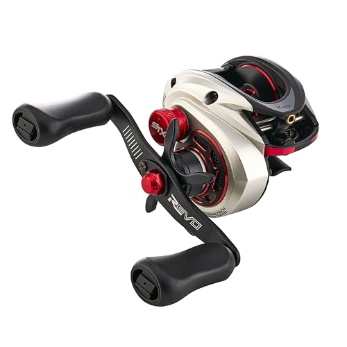 AbuGarcia REVO5 STX-SHS Right-Handed Reel for Bass and Saltwater Fishing, High Gear