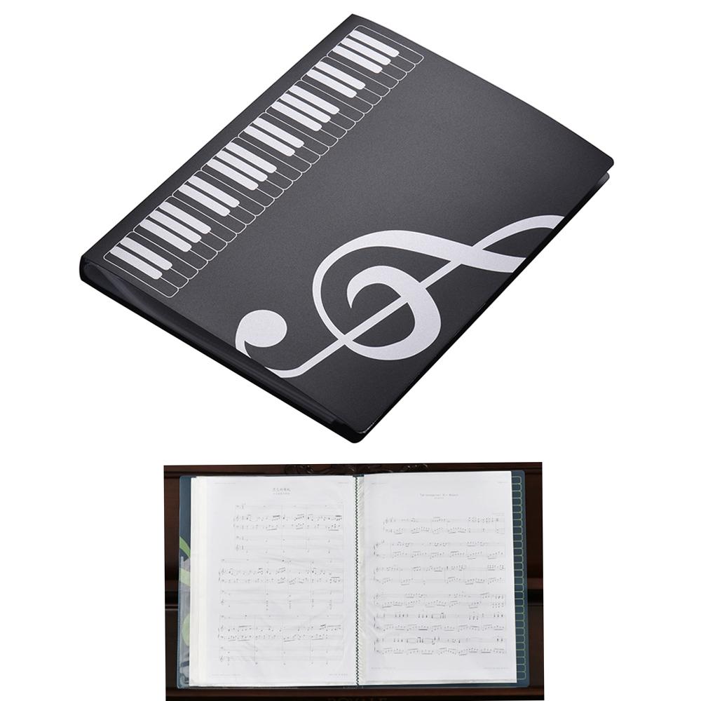 A4 Size Music Score Paper Sheet Note Document File Organizer Folder Holder Case 40 Pockets