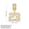 Number 23 Pendant Simple Number Twist Chain Necklace European and American Street