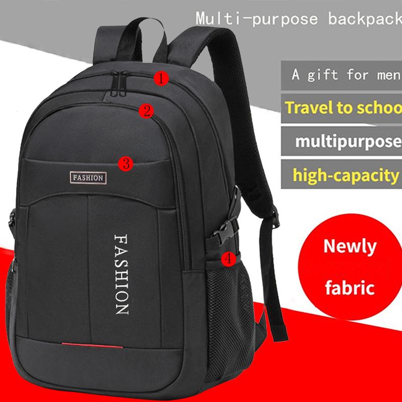 Men's and women's high-quality double-shoulder bags, casual and simple travel computer bags, student schoolbags