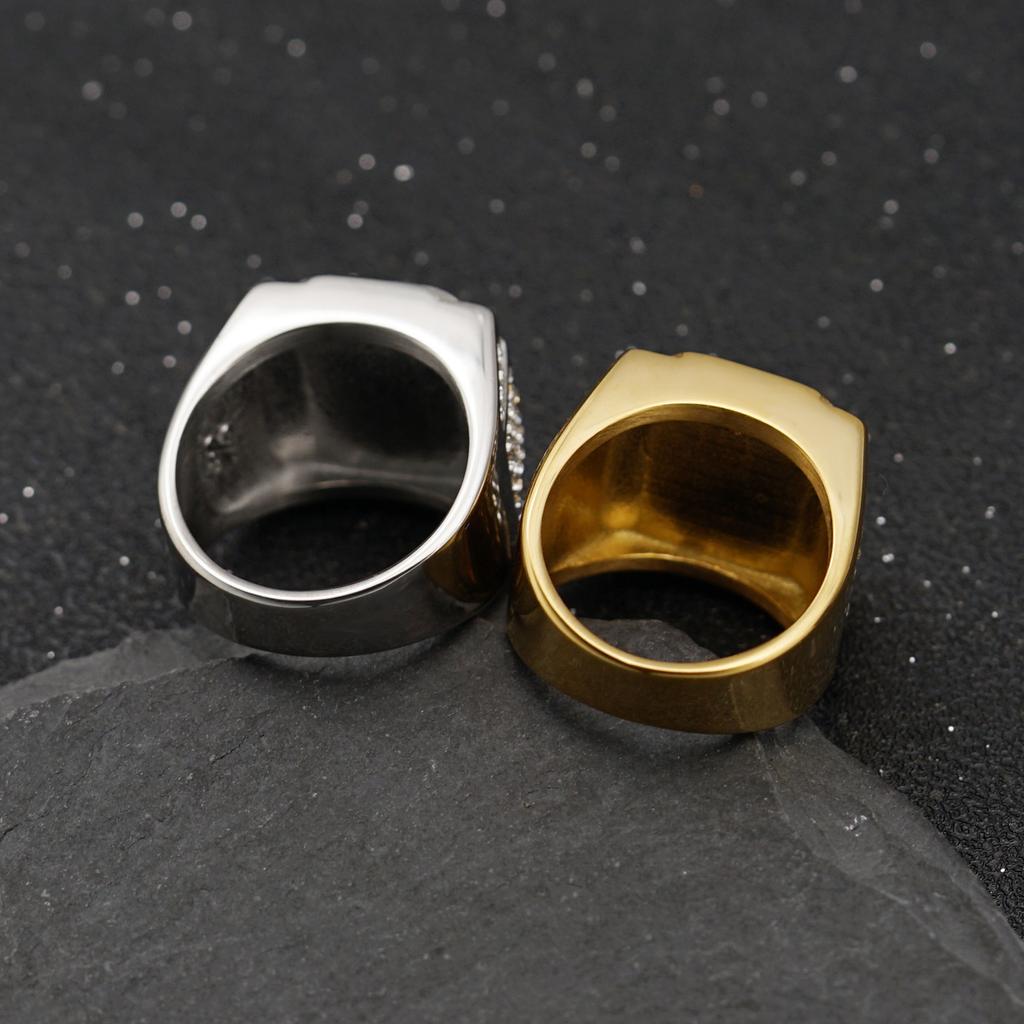 S925 sølvring ny full diamant tredimensjonal farge diamant perle personlig ring for menn