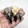 Gothic Raven Skull Resin Necklace Pendant - Bird Skull Jewelry Gift