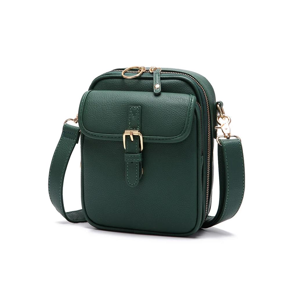 Vintage Torebka na ramię z 10 przegródkami blokującymi RFID, dwuwarstwowa, duża pojemność, torba crossbody, damska, antykradzieżowa, listonoszka