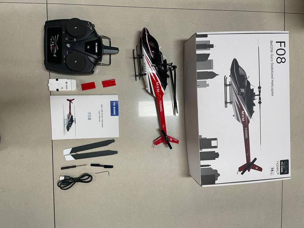 Remote Control Helicopter with Brushless Motors, Altitude Hold, Gyro, Optical Flow Positioning Funct