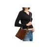 Coach Bleecker 21 Bucket Bag With Front Brand Logo Women Shoulder Bag Warm-Brown CCW84-B4WBR