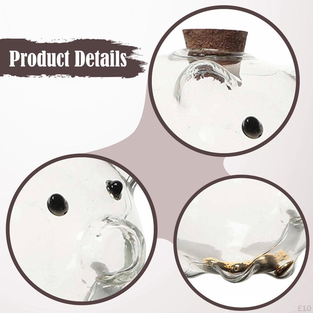 Glas Schwein Spardose Schreibtisch Organizer Geld Sparbox Glas für Dusche Schlafzimmer