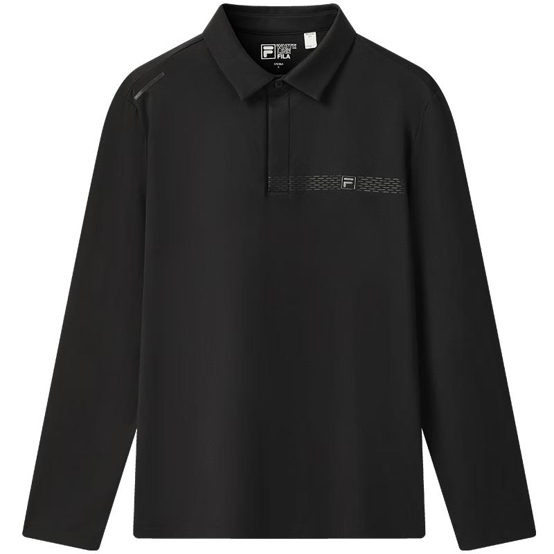 FILA Men s Knitted Long Sleeve Polo Shirt M