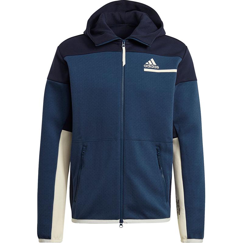 Adidas Jackets Men s Navy Blue Hooded Moderate Other GN6834 M
