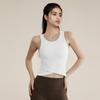 2023 Slim Fit Ribbed Yoga Vest - Summer Sleeveless Sport Top with Wide Straps & Round Neck