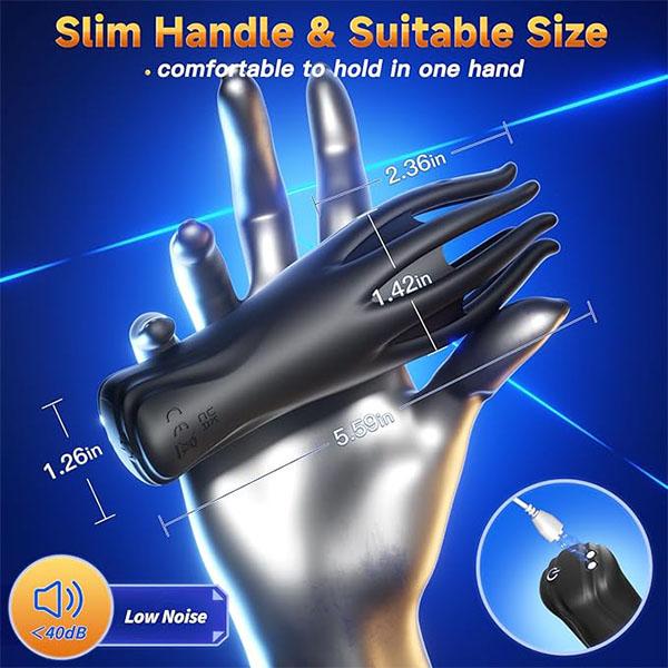 Male Glans Stimulate Massager 10 Modes Penis Delay Trainer Vibrator Masturbator Automatic Oral Climax Sex Toy For Men