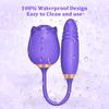 ASGE Rose Toy for Women - 2 In 1 Vibrator and Adult Sex Toys with Vibrating, G Spot Sex Accessories for Adults Couples, Red