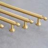 Solid Brass Furniture Handles Brushed Antique Brass Single-Hole Mounting Drawer Knobs Antique Bronze Finish Long Handle Design