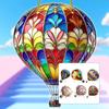 Colorful Hot Air Balloon Garden Decoration Acrylic Hanging Lanterns Easyly Installation For Walls Ceiling Window