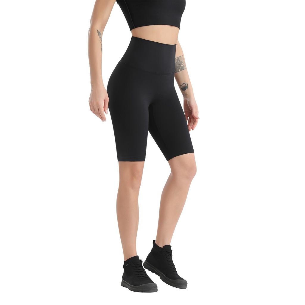 Women's Seamless Hip Lifting High Waist Color Yoga Pants Exercise Five Pants