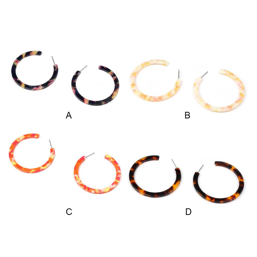 Drop Earrings Smooth Circle Popular Accessories Acrylic Statement Earring Anniversary Gift Daily Wear Ear Hook Summer Beach Use