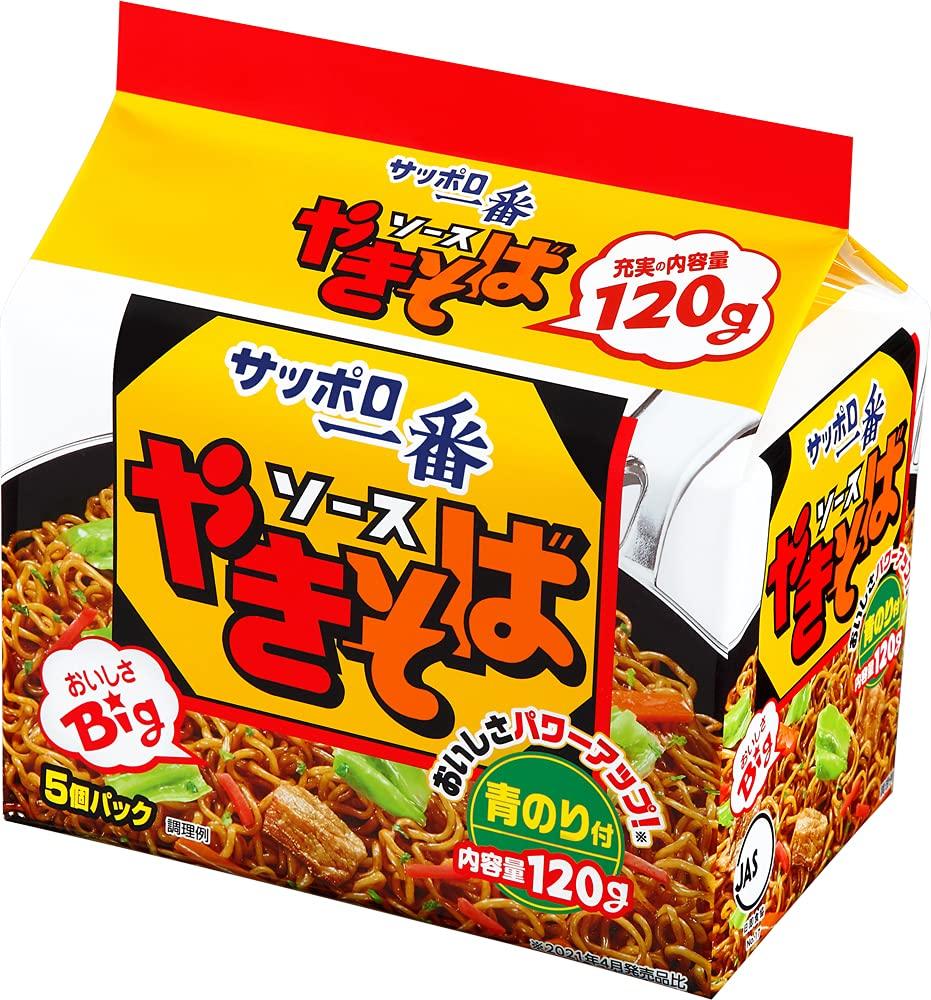 

Sapporo Ichiban Sauce Yakisoba 120g x 5 servings x 6 packs