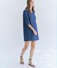 Okuka Stitch Denim Dress, Blue