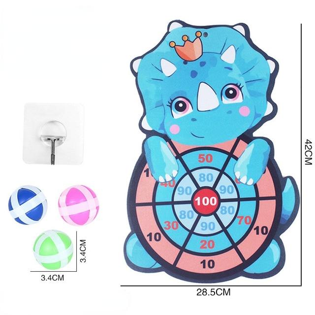 Cible de Fléchettes pour Enfants Jouets à Balles Collantes Jouets Éducatifs Fête d'Enfants Jeu de Sport de Lancer en Intérieur Jouets Cadeaux pour Garçons
