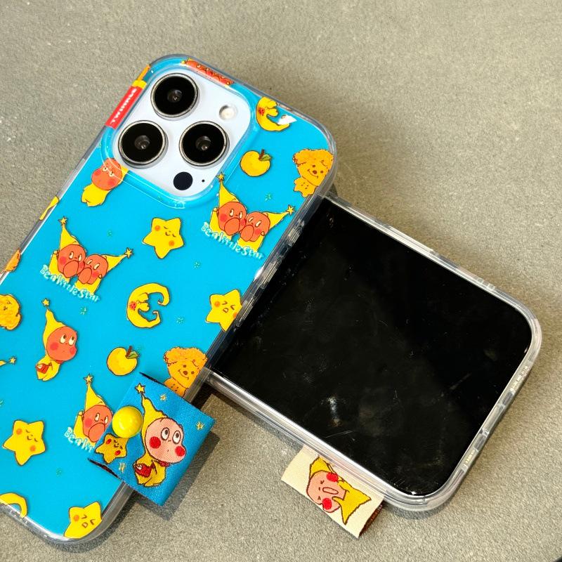 Knitted Cartoon Starman Phone Case for iPhone 13/14 Pro Max