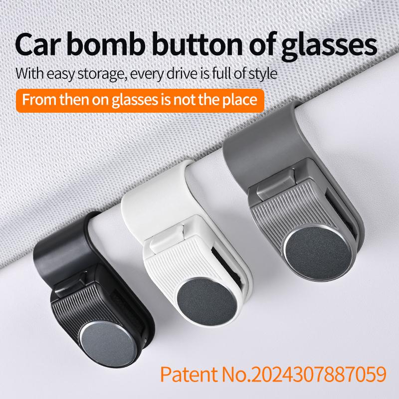 Car Glasses Clip Multi functional Car Sunshade Glasses Frame Car Hanging Sunglasses Elastic Buckle Storage Artifact Clip