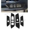 4x Window Lift Panel Switch Cover Trim For 2025-2026 Nissan Kicks Carbon Fiber
