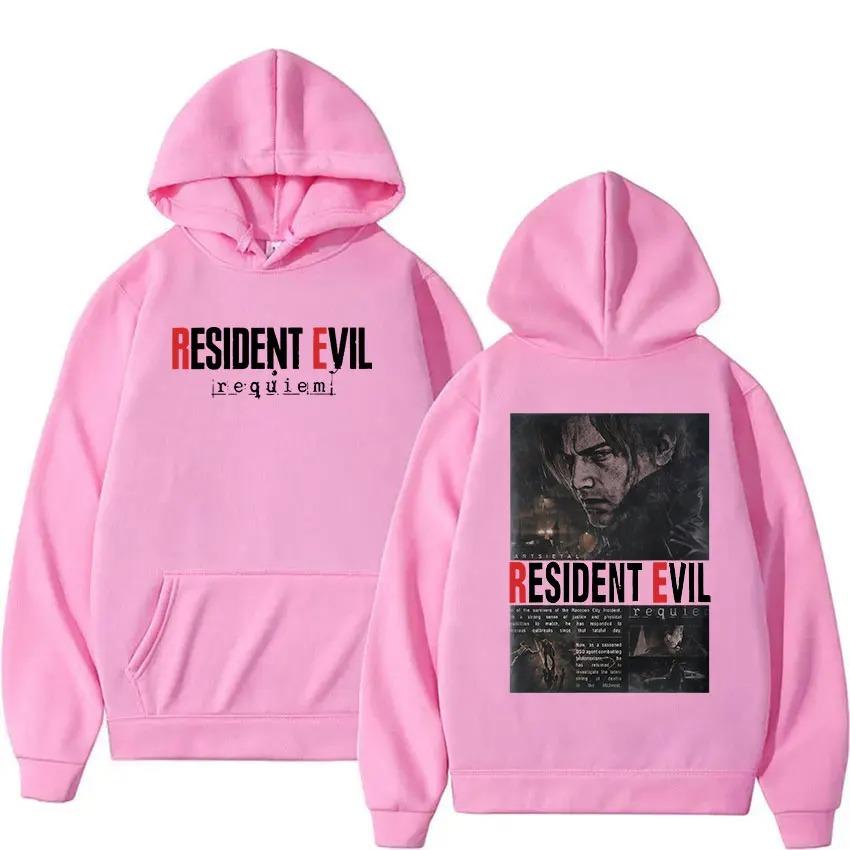 2026 Resident Evil 4 Potisk Mikina Unisex Vintage Gotická Mikina s Kapucí Unisex Ležérní Móda Nadměrné Mikiny s Kapucí Fleecové Streetwear