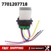 Neuer 7701207718 7701048390 Heizgebläsewiderstand für Renault Citroen C2 C3 C5 Peugeot 406 107 207 607 6441L2 Hohe Qualität