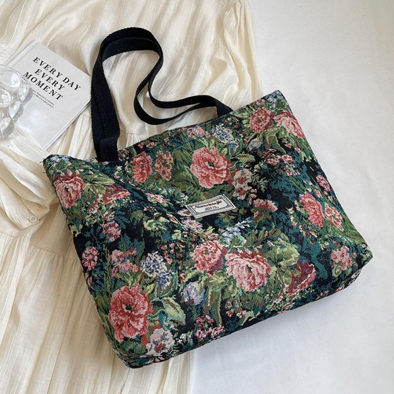 Dames Canvas Tote Bag Modieuze Ruime Duurzame Schoudertas met Ritssluiting en Klassiek Ontwerp Perfect voor Dagelijks Werk zwart