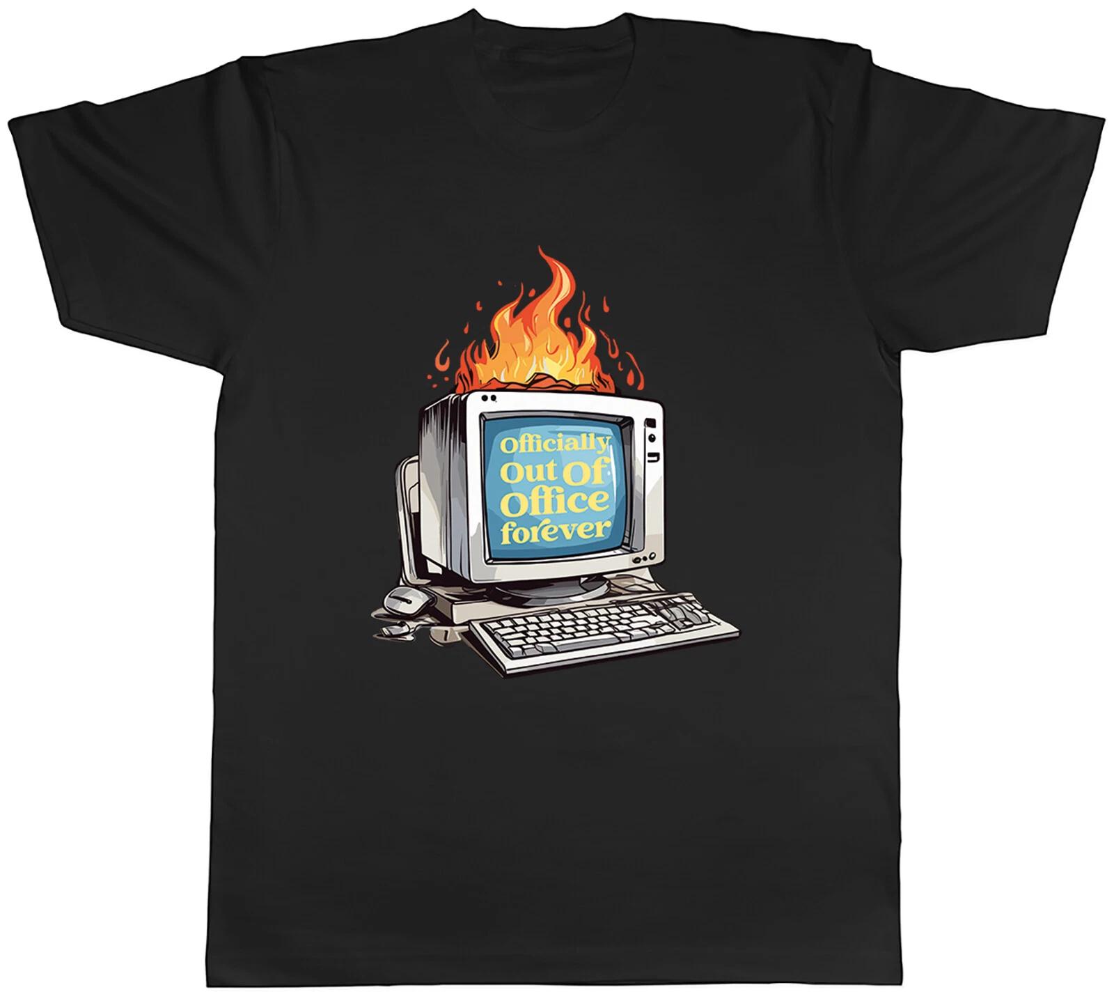 Out of Office Mens T-Shirt Funny Retirement Tee Gift XXL