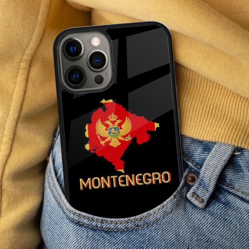 Montenegro Flag Soft Phone Case for iPhone 17 Air 16e Pro max 15 Pro 13 14 Plus 11 12 MagSafe Magnetic Coque