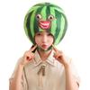 Plush Watermelon Design Headcover Hat For Adult Party Fun Costume Props Headgear Festival Cosplay Accessory Headpiece