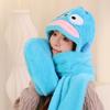 Adorable Capybara Plush Hat, Scarf & Gloves Set - Winter Cartoon Ear Protection