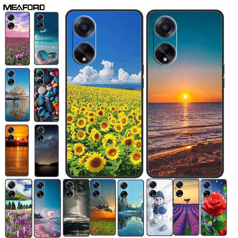 For OPPO A98 5G Cases A58 A38 A18 A78 4G A17 F23 A1 5G Soft TPU Silicone Phone Cover for OPPO Reno 11F F25 Pro 5G Covers 11 F