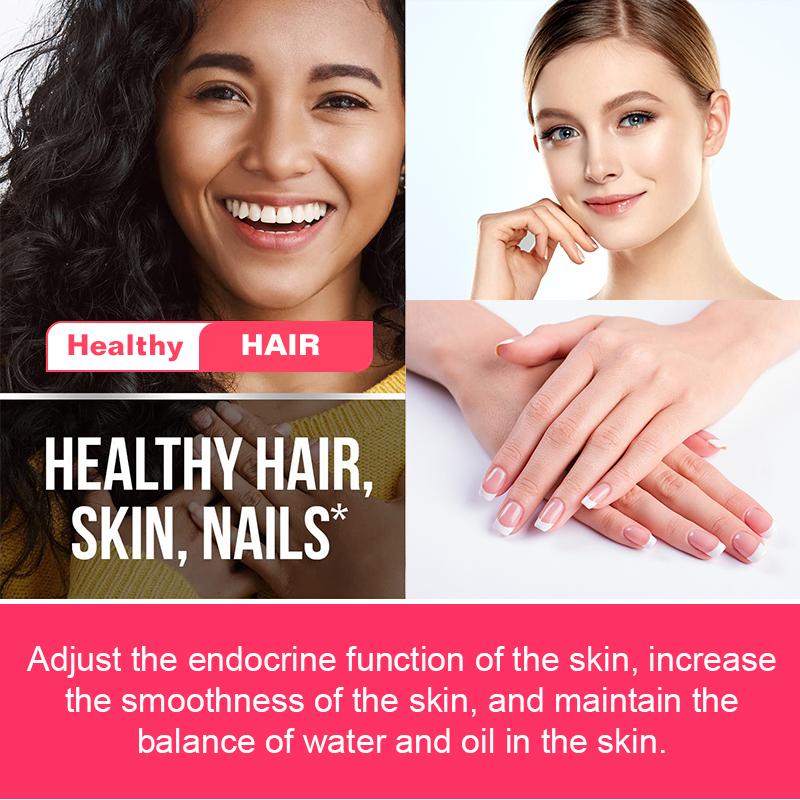 Bcuelov Komposit-Kollagen-Kapseln Verbessern Hautglanz Stärken Haar Nägel 120 Kapseln