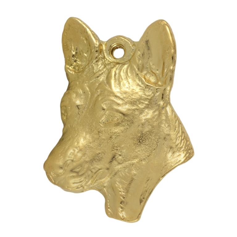 Basenji, African Bush Dog, Congo Dog - Gilded Key Ring with Dog In Gift Box, Handbag Decoration, Luxury Accessory by Art-Dog Brand
