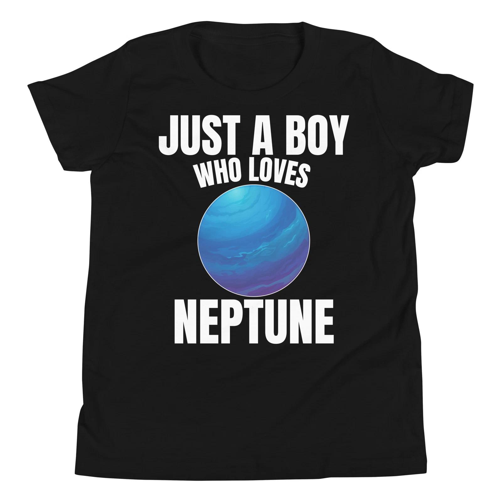 Just A Boy Who Loves Neptune Astronomy Solar System Planet Youth T-Shirt 130