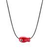 Colorful Ceramic Fish Necklace for Women Men Minimalist Romantic Small Fish Rope Braided Necklace Sweet Party Jewelry Gifts